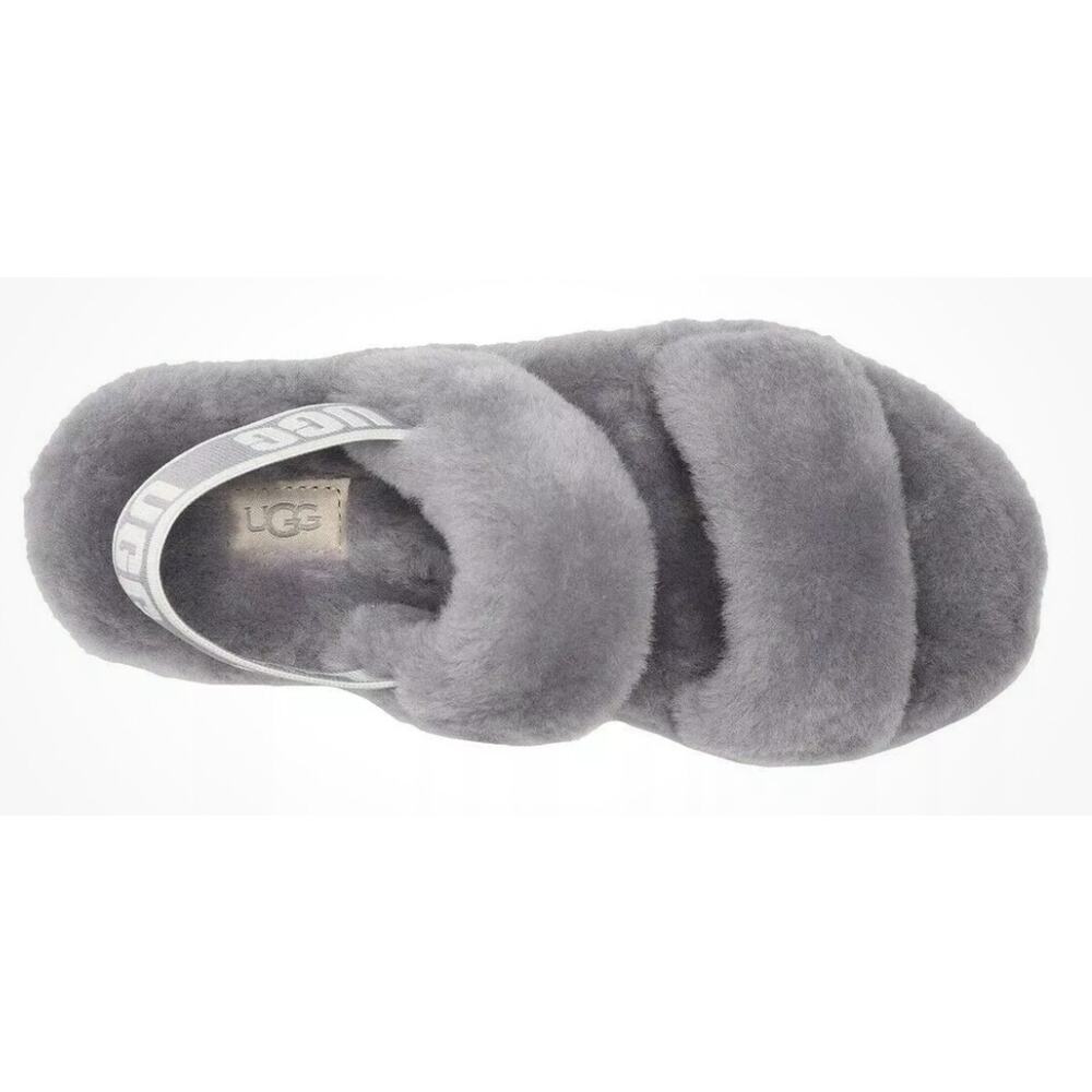 NEW UGG Oh Yeah Slide - Gray with Slingback Logo Women's Size 9 - Picture 6 of 9